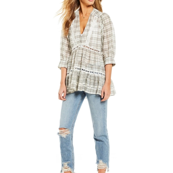 FREE PEOPLE Time Out Lace Tunic - Picture 2 of 10